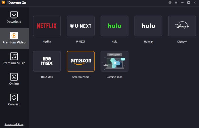select amazon prime downloader