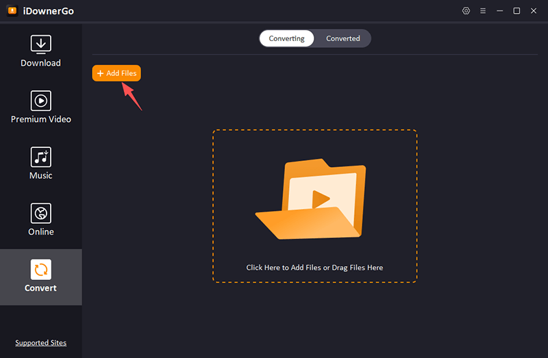 Datei zu idownergo hinzufügen
