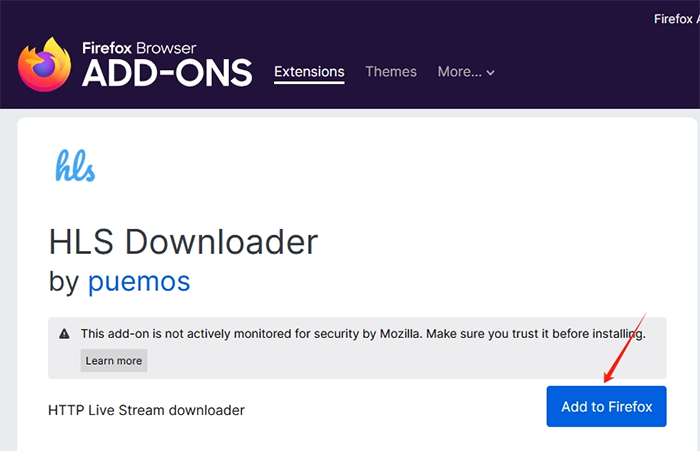HLS Downloader firefox