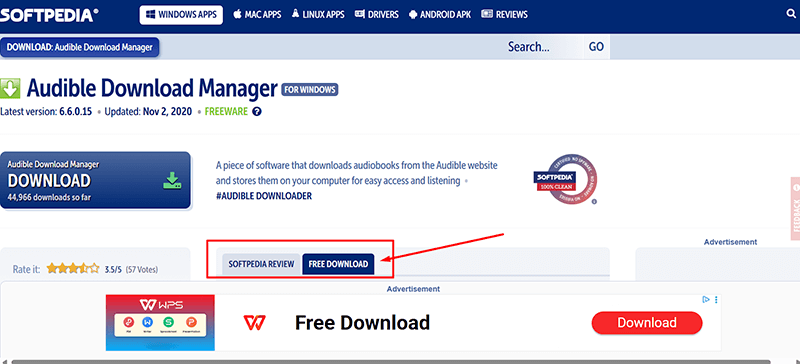 gestionnaire de téléchargement audible