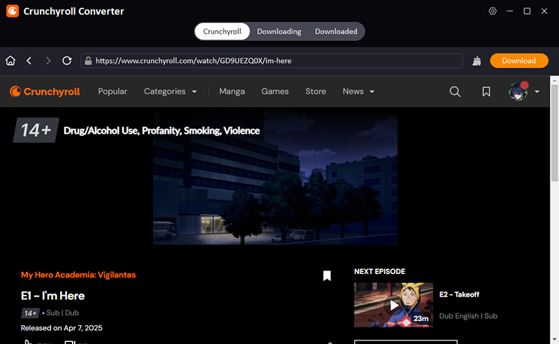 parcourir les vidéos crunchyroll
