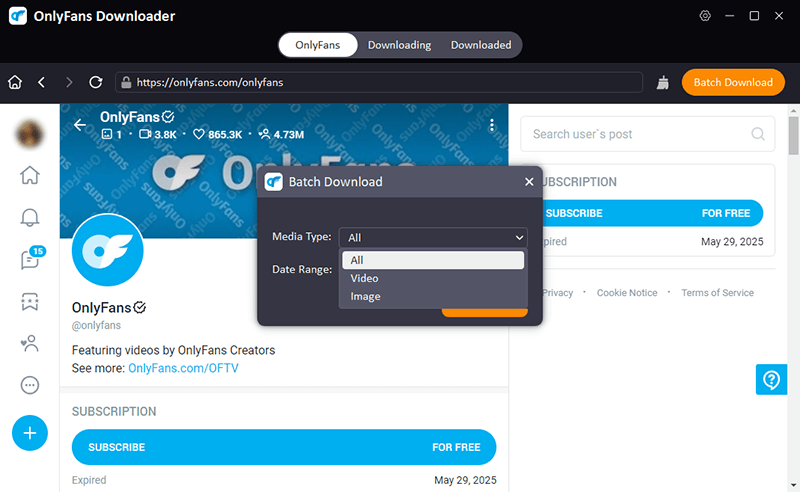 bulk download onlyfans video