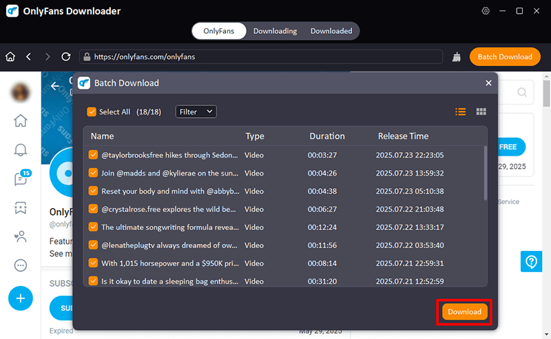 bulk download onlyfans video