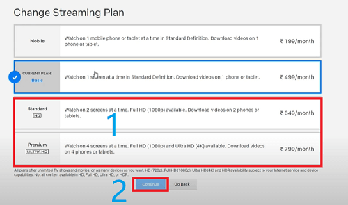 change plans on netflix
