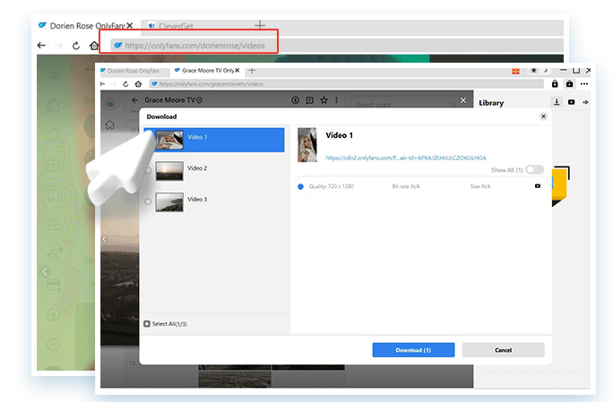 cleverget détecte la vidéo