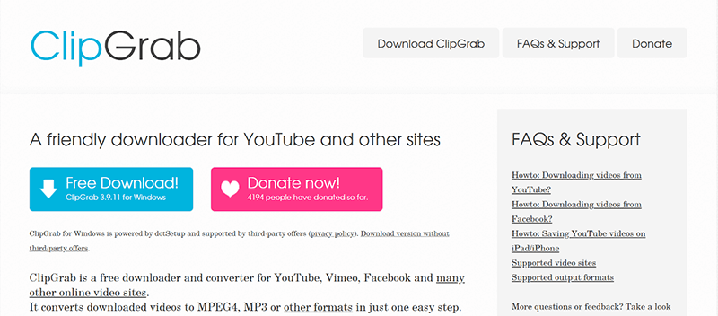 téléchargeur de vidéos clipgrab