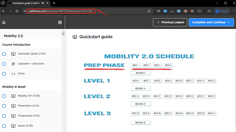 copy calimove video urls