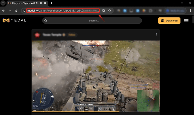 copy medal video url