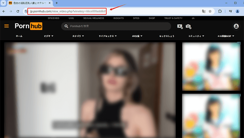 copy pornhub video url