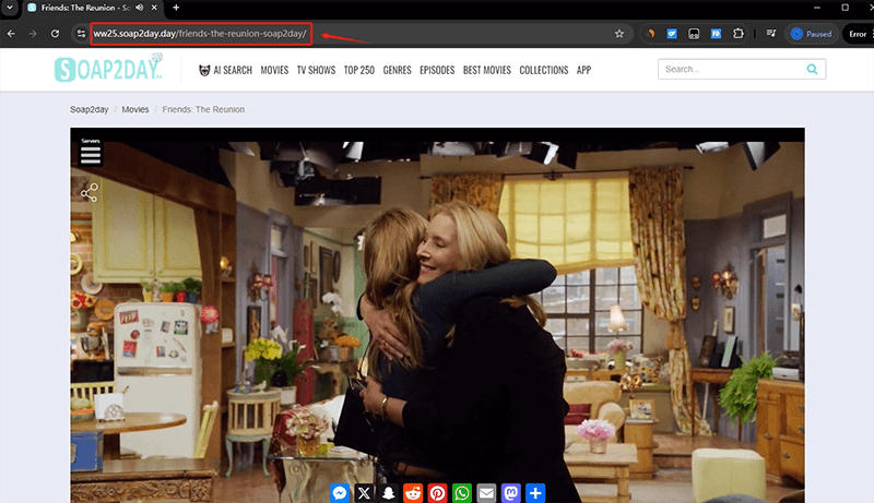 copy soap2day video url