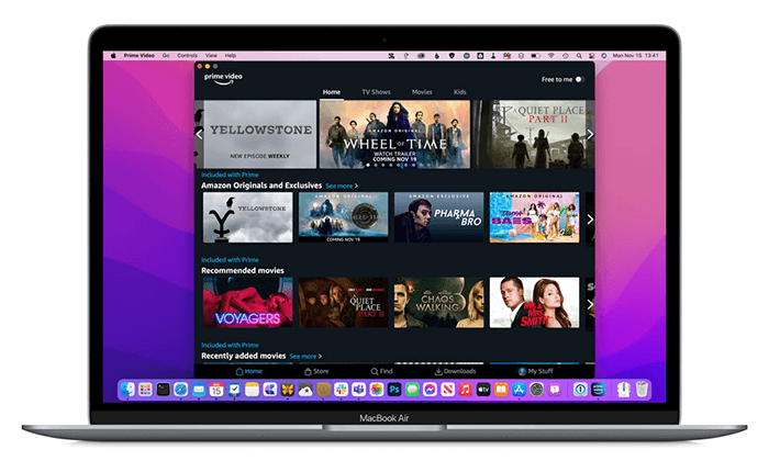 télécharger des films amazon prime sur mac
