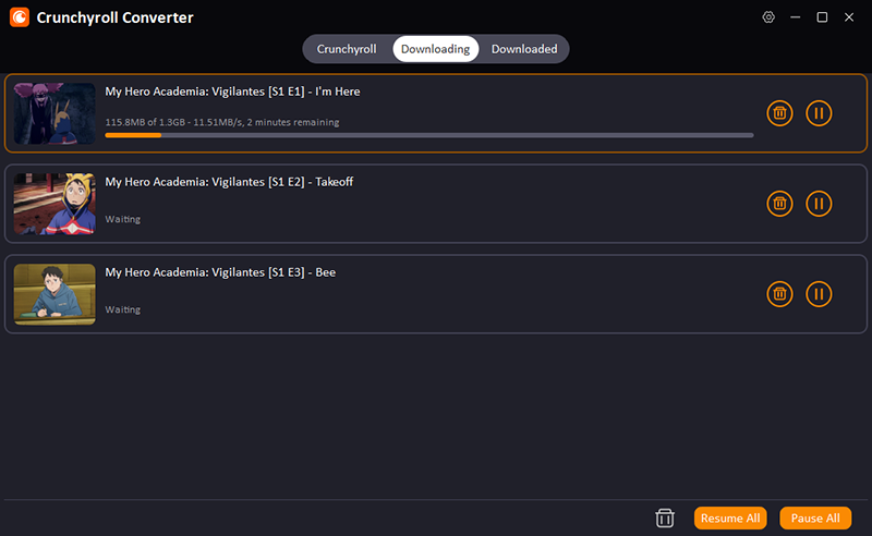 télécharger une vidéo crunchyroll