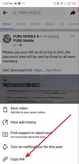 download facebook comment video on opera mini