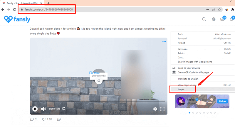 inspecter l'élément