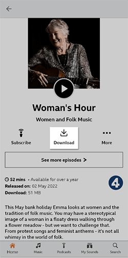 download from bbc sounds app