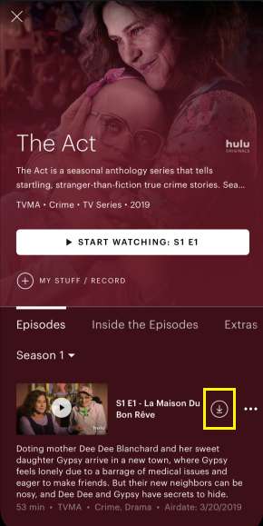 télécharger des épisodes hulu sur iphone