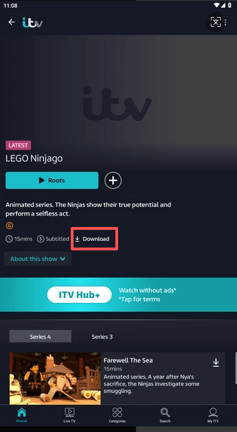 モバイルでitvx動画をダウンロード