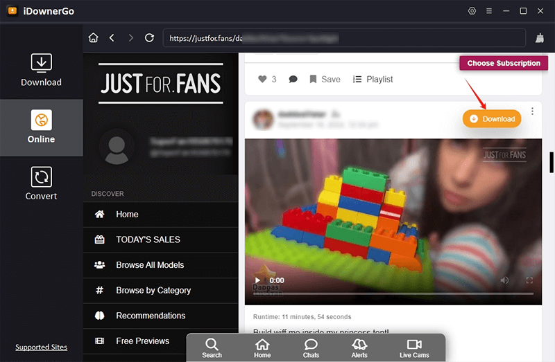 download justforfans video