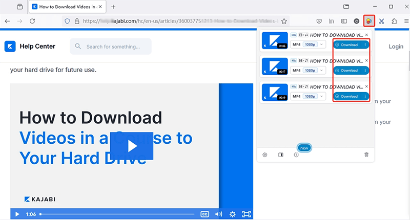 download kajabi video chrome
