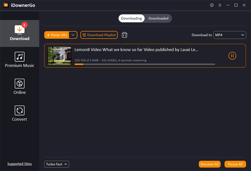 download lemon8 video