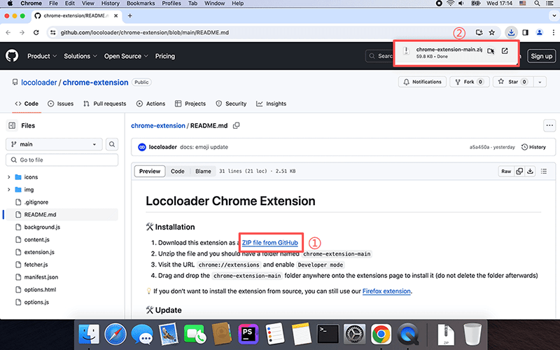 download locoloader chrome addon