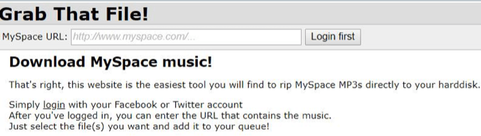 download myspace music online