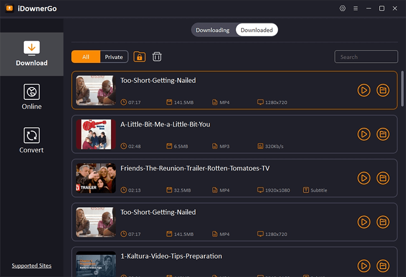 download myspace video