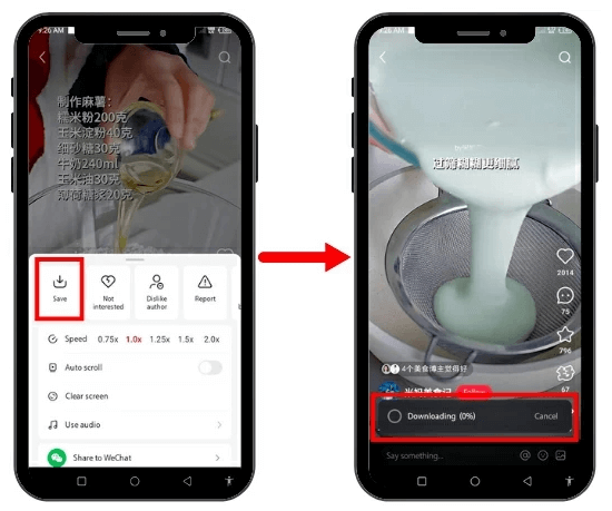 download rednote video phone
