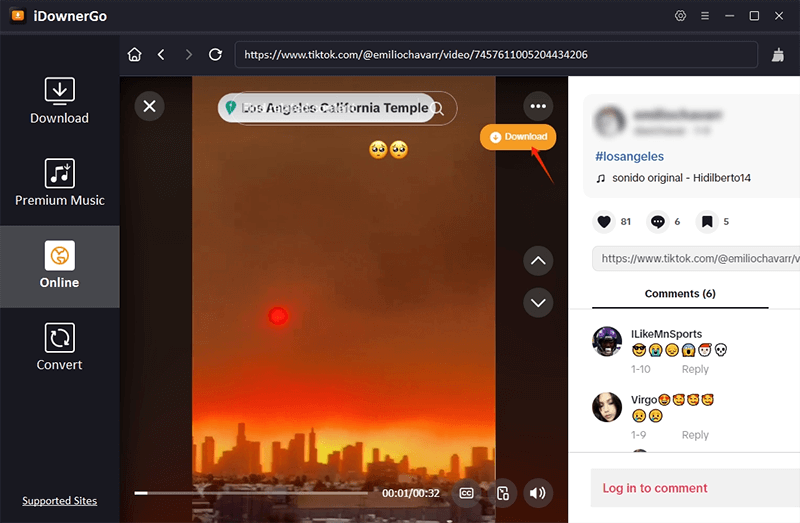 download tiktok video