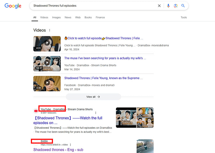 dramabox google search