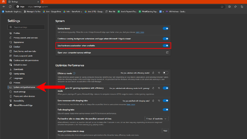 edge hardware acceleration when availableo