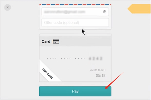 enter credit card infor