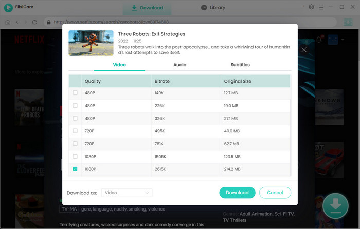 flixicam download netflix