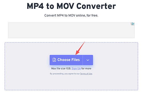 FreeConvert MP4 zu MOV