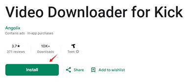install video downloader for kick