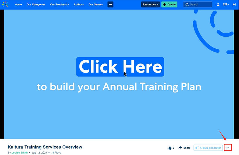 kaltura direct download