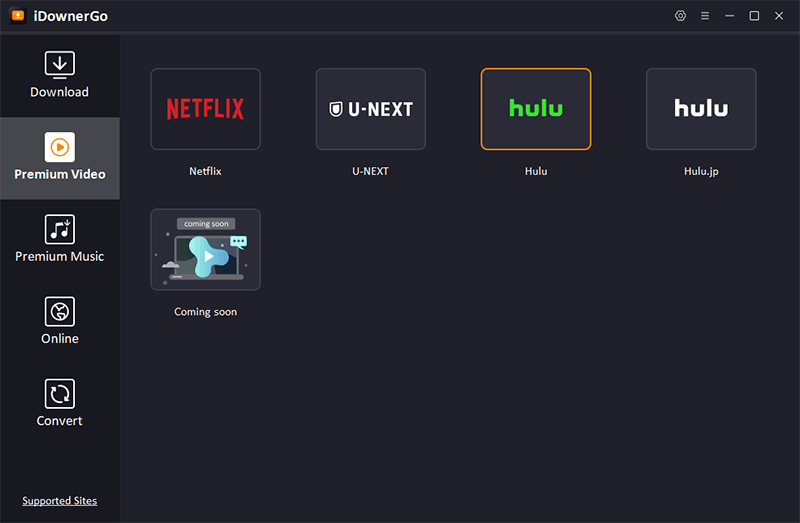 launch hulu downloader