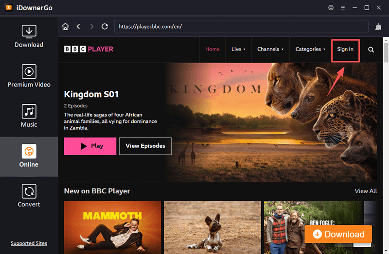 bbcアカウントにログイン