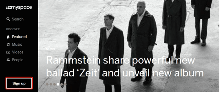 login myspace account