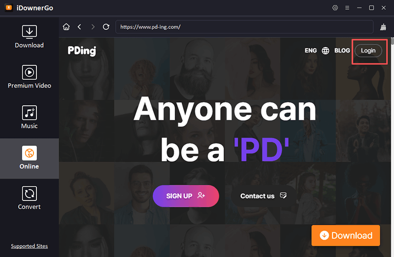 login pading account