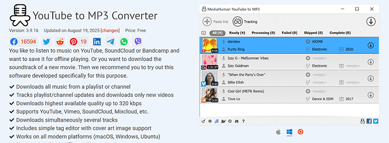 MediaHuman YouTube to MP3 Converter