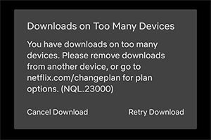 netflix download devices limit