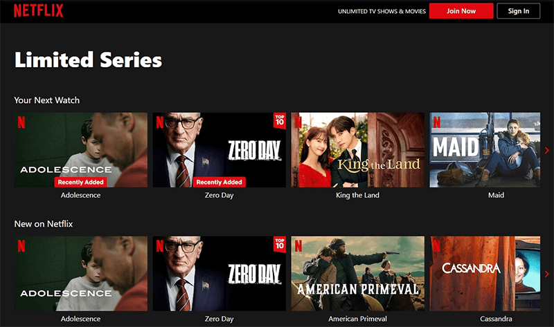 netflix limited series