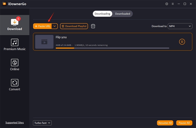 paste medal video url