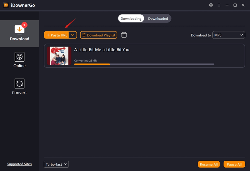 paste myspace song url