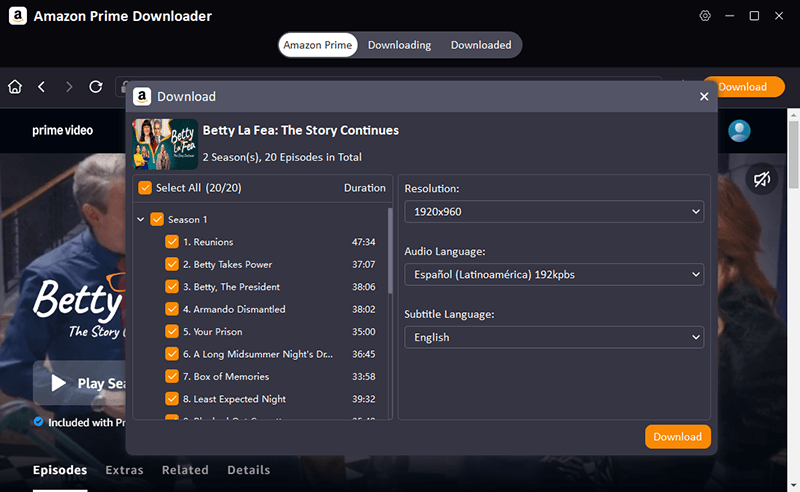 Prime Video Download Einstellung