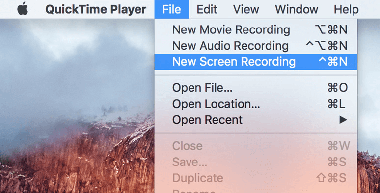 enregistrer une vidéo avec quicktime player