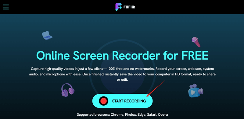 open fliflik screen recorder