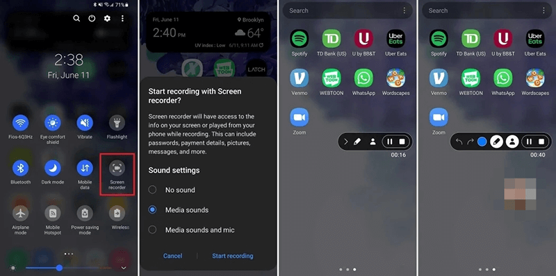 screen recorder on mobile