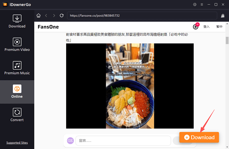 rechercher une vidéo fansone